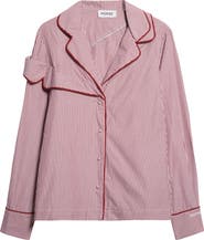 MONSE Deconstructed Pajama Top