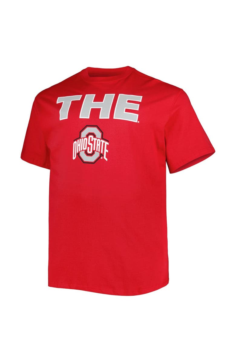 PROFILE Men's Scarlet Ohio State Buckeyes Big & Tall "The" T-Shirt, Alternate, color, 