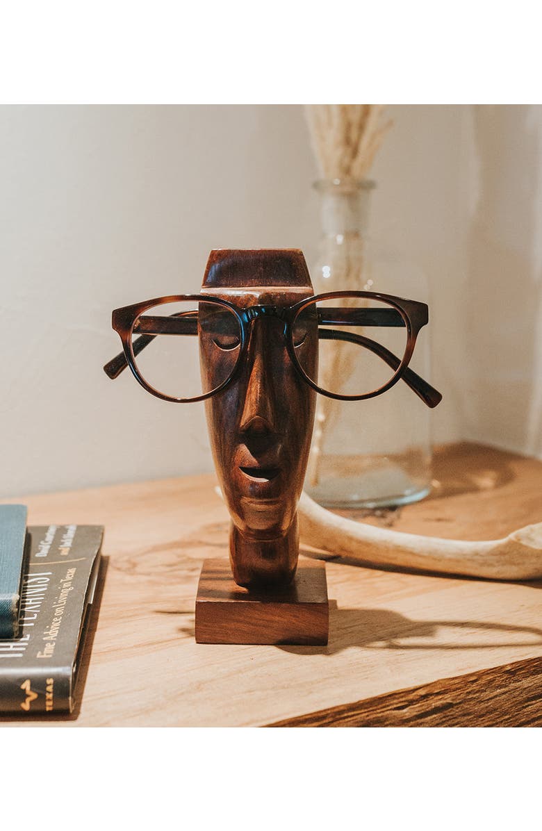 Matr Boomie Face Glasses Holder Stand, Alternate, color, Brown