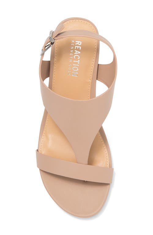 Reaction Kenneth Cole Greatly Platform Wedge Sandal In Chai