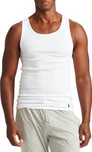 Polo Ralph Lauren 3-Pack Cotton Rib Tank Undershirts
