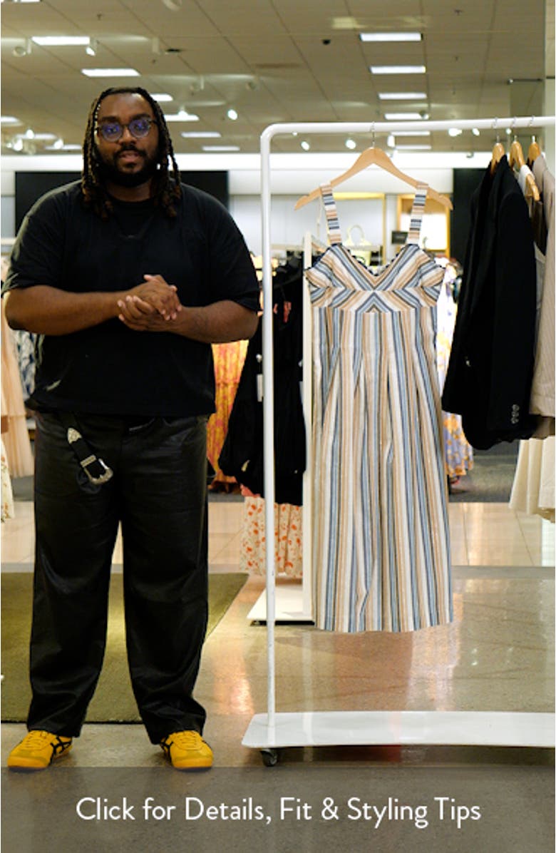 Inez Stripe Sleeveless Dress, sales video thumbnail