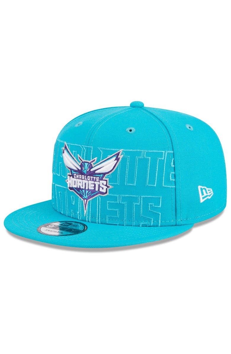 New Era Men's New Era Teal Charlotte Hornets 2023 NBA Draft 9FIFTY Snapback Hat, Main, color,
