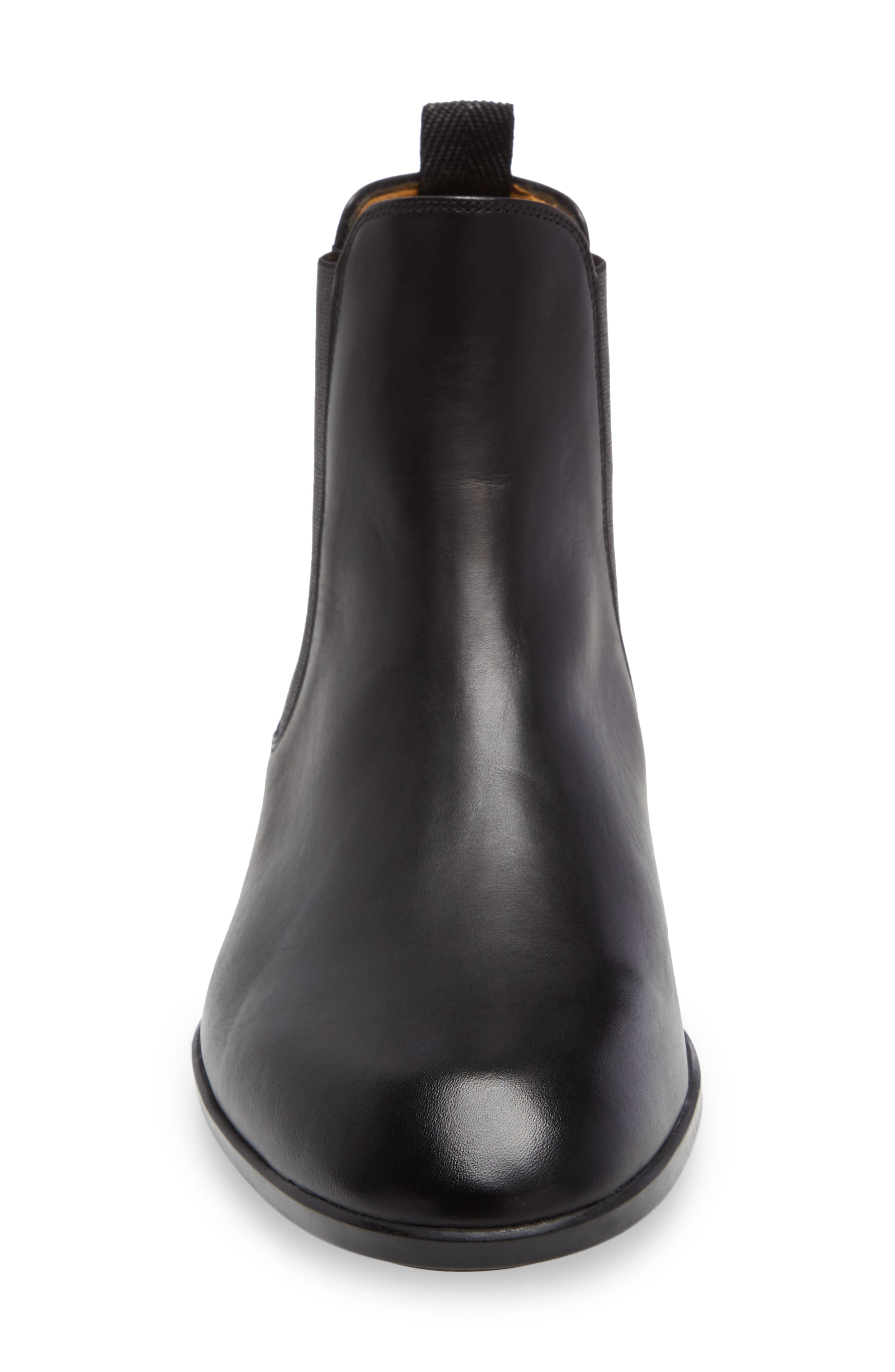 Mezlan Warden Chelsea Boot, Alternate, color, Black