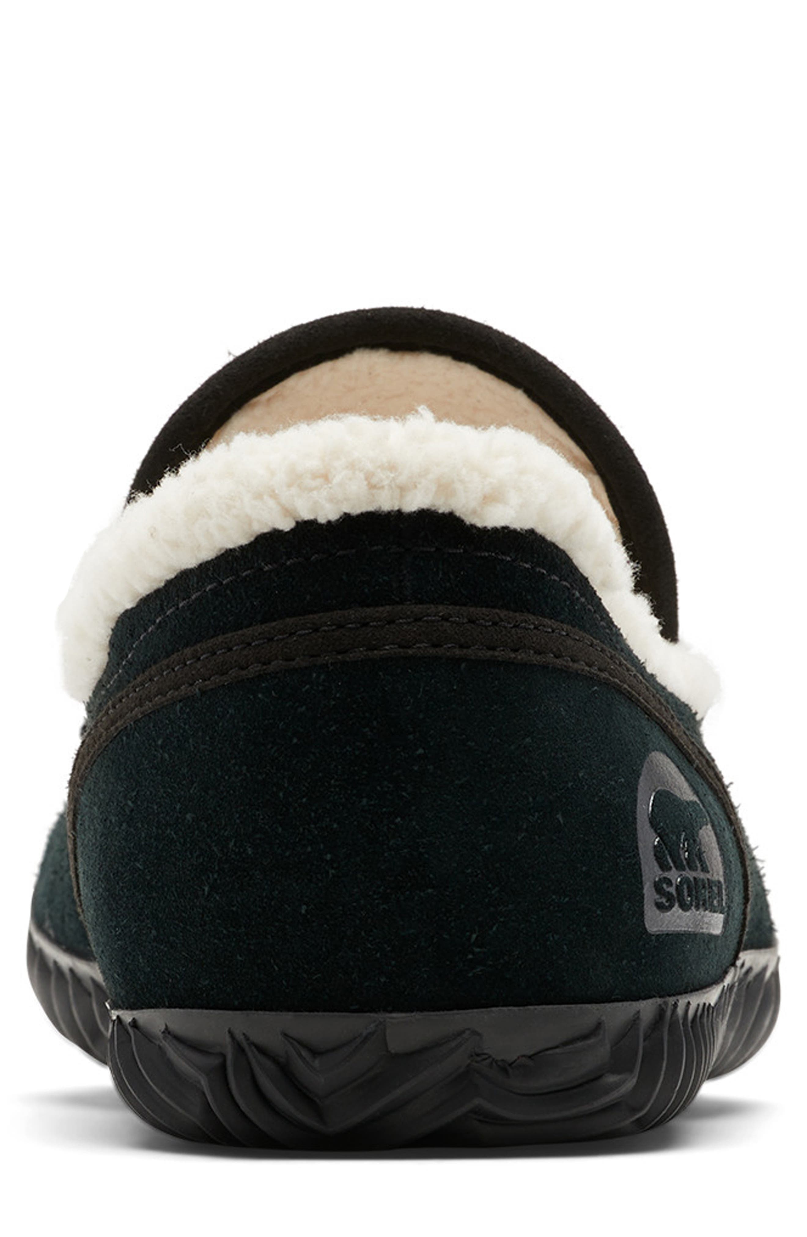 Dude MOC™ Faux Fur Lined Slipper, Alternate, color, GRILL/ BLACK