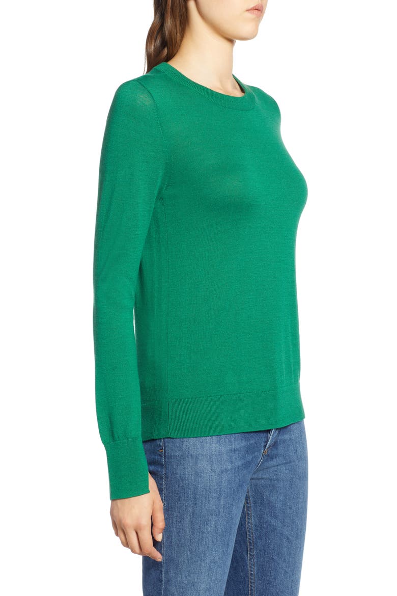 Slit Sleeve Sweater, Alternate, color, GREEN VERDANT