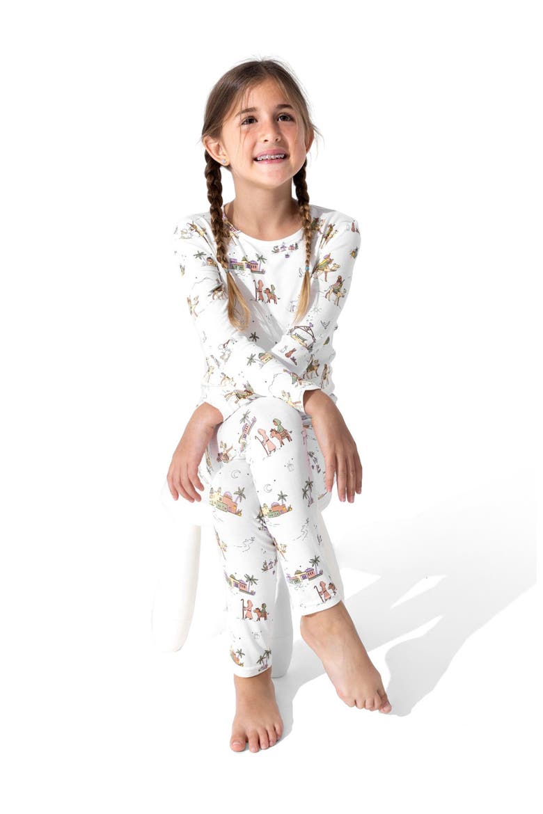 Kids' Yuletide Set of 2 Piece Pajamas, Alternate, color, Yuletide