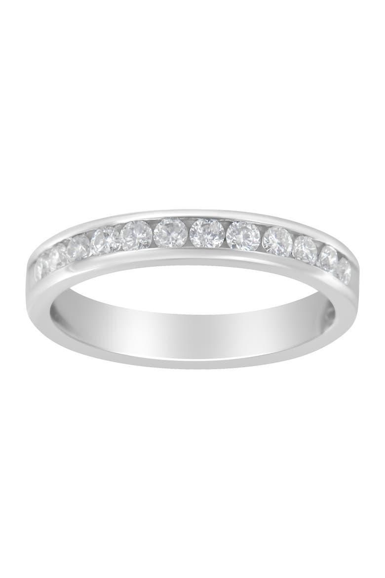 14K White Gold 1/2 cttw Diamond Band Ring, Main, color, White