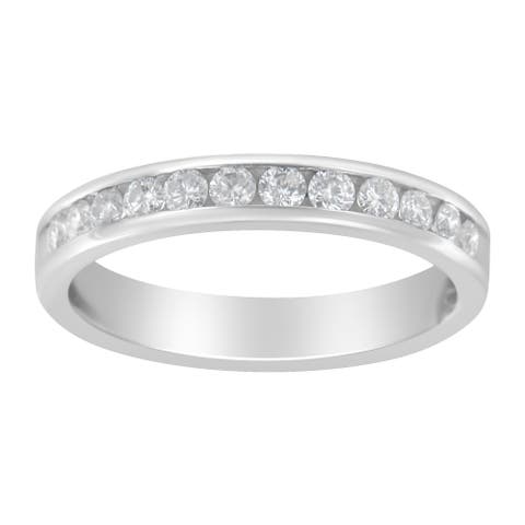 14K White Gold 1/2 cttw Diamond Band Ring