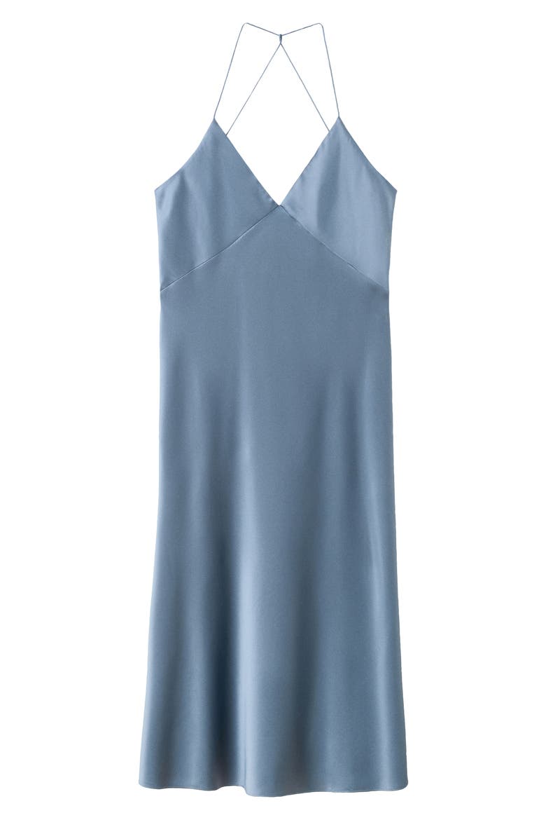 Stretch Silk Nightgown, Alternate, color, BLUE
