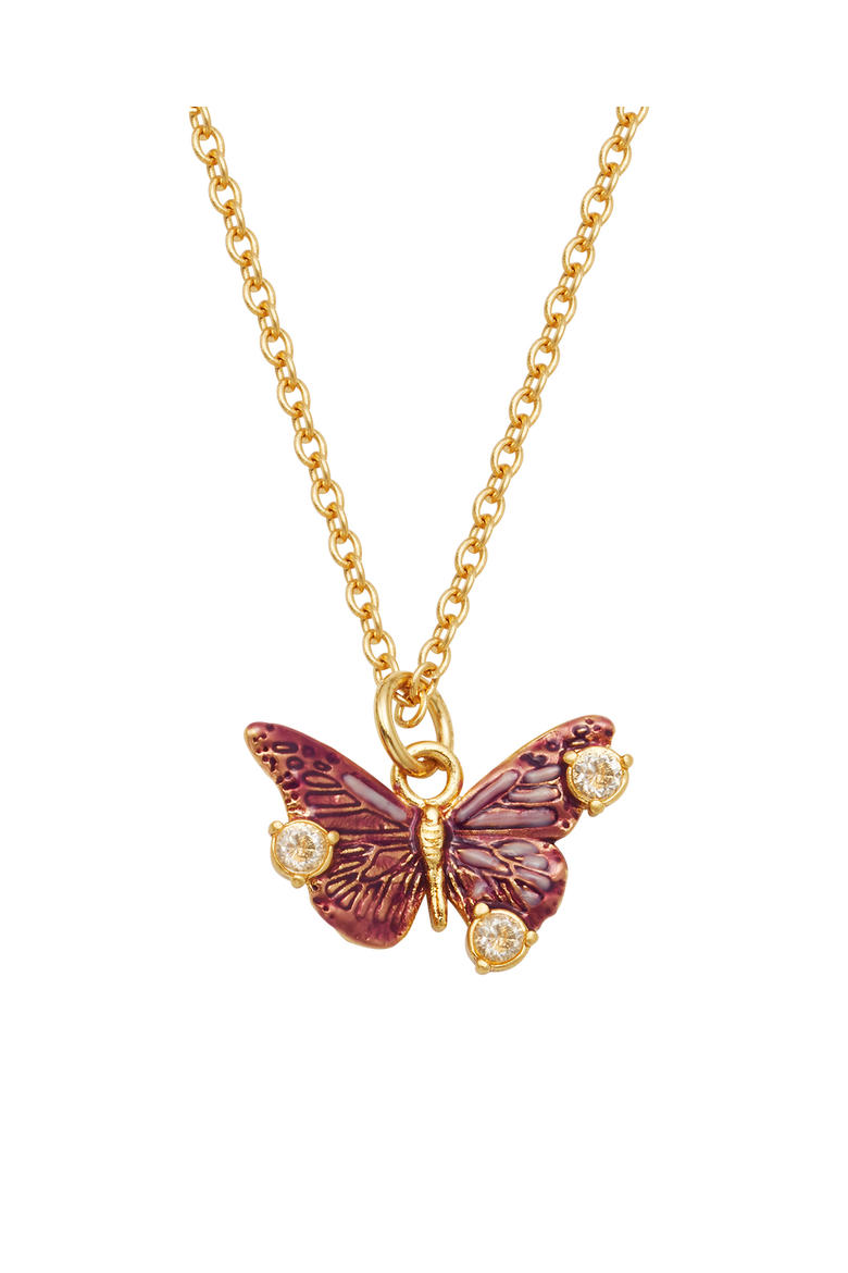 Hera Butterfly Necklace, Main, color, Gold