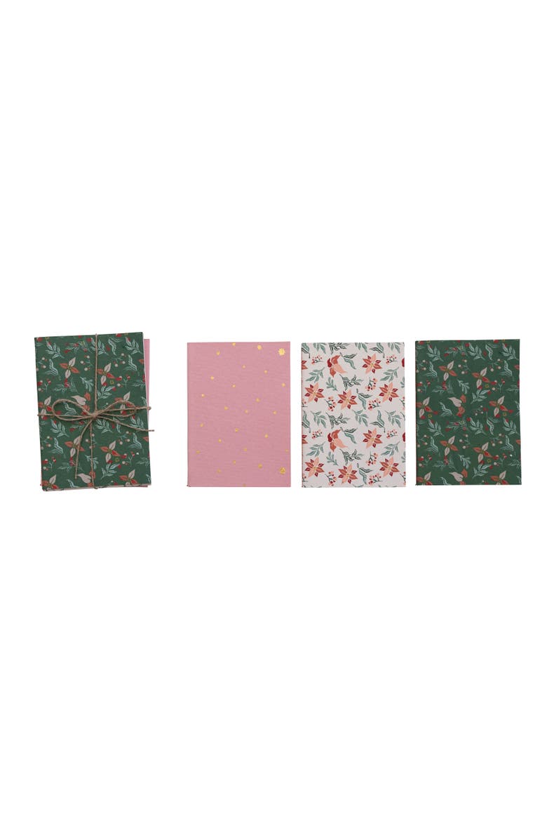 Recycled Paper Soft Cover Notebooks with Patterns, Set of 3 Styles, Main, color, Multicolor