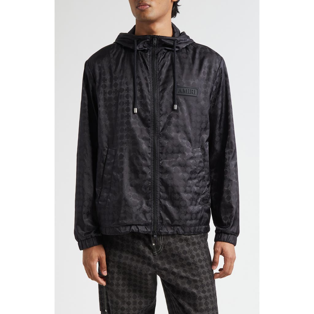 Amiri Black Ma Quad Windbreaker Jacket In Black