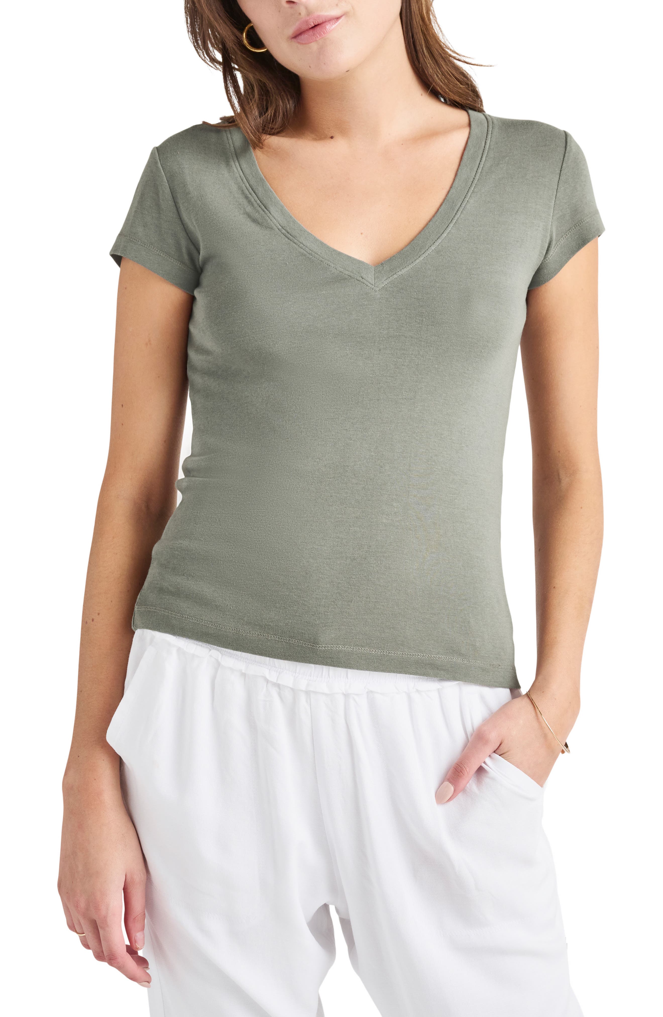 Faye V-Neck Tee - image 5