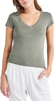 Splendid Faye V-Neck Tee