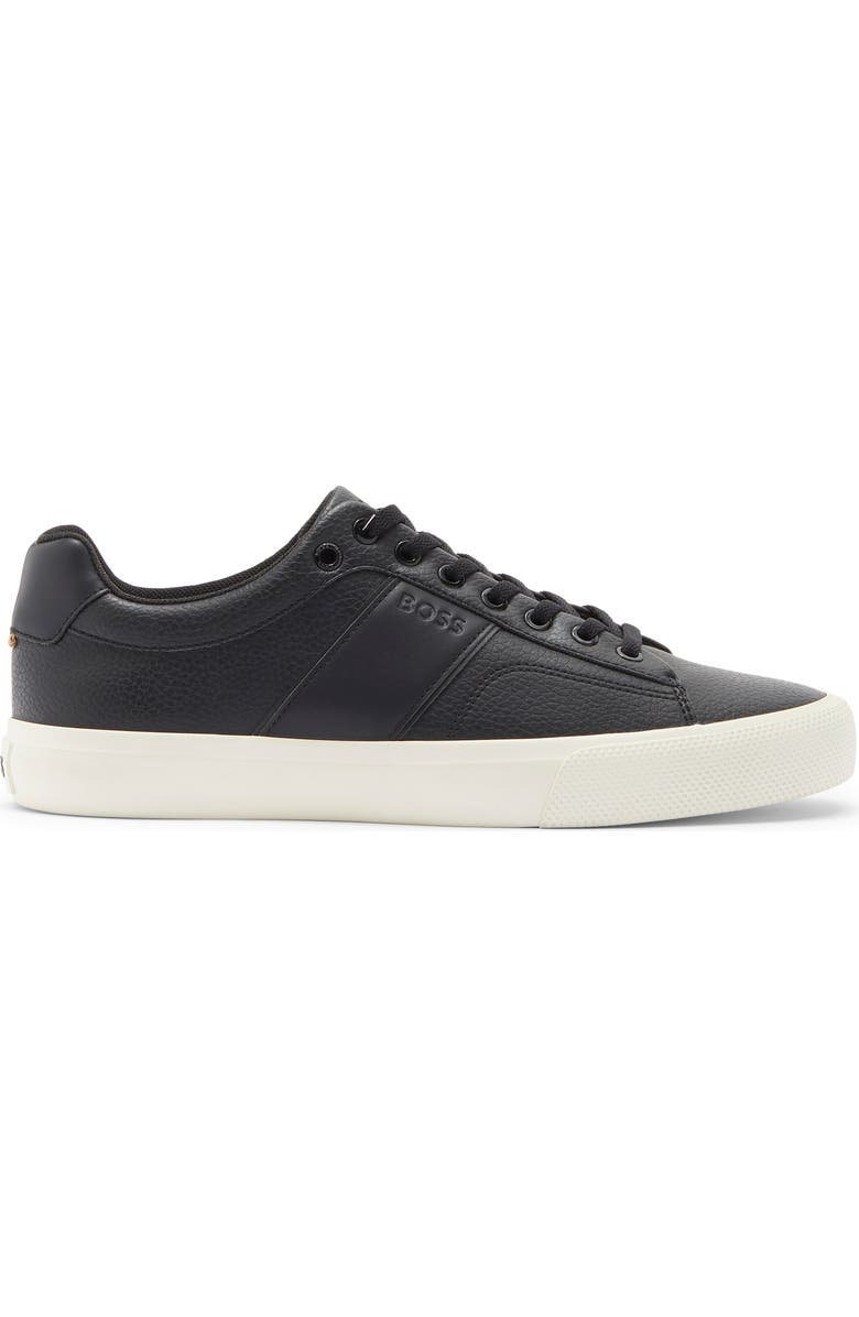 BOSS Aiden Tennis Sneaker, Alternate, color, Black/ Black/ White