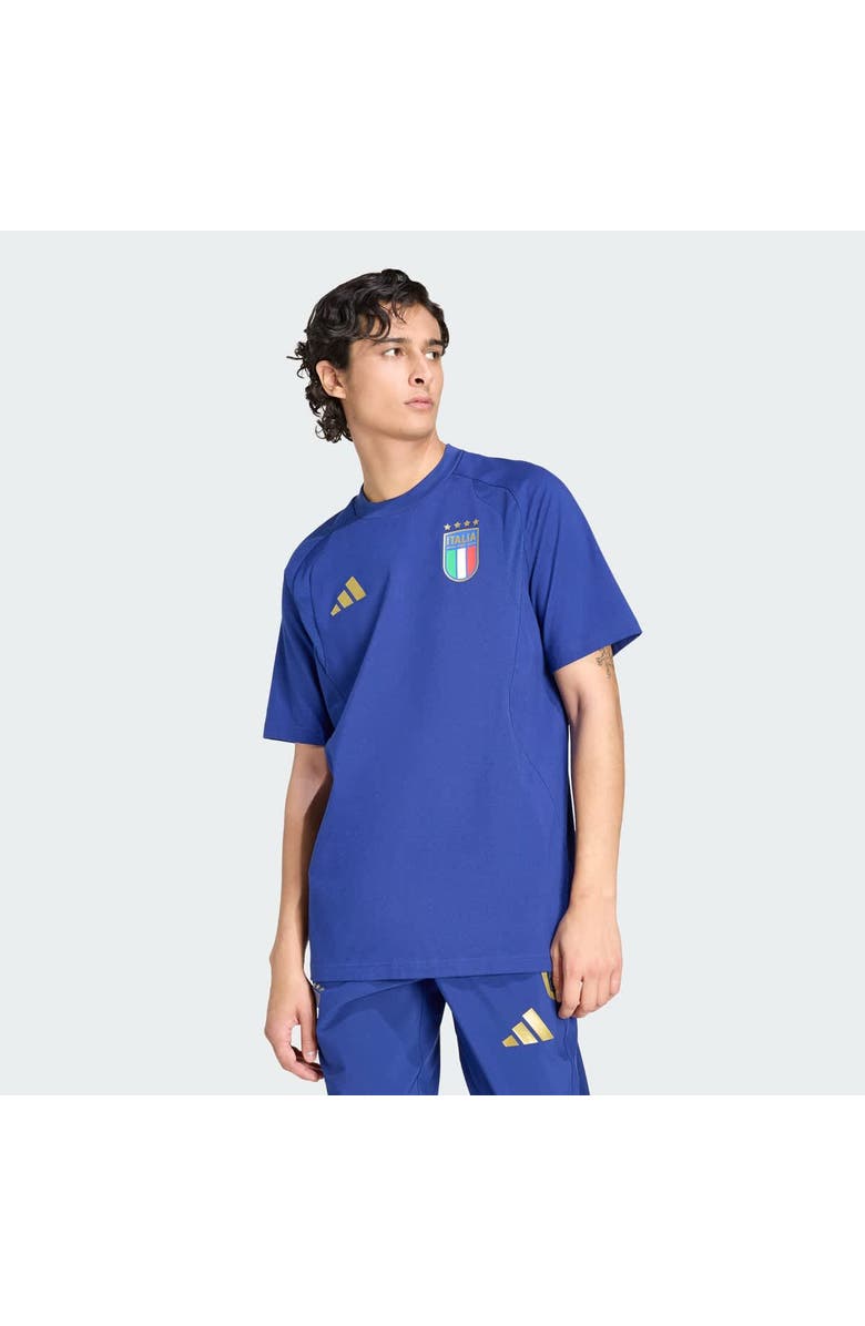 adidas Men's adidas  Blue Italy National Team FIFA x World Cup Tiro Travel T-Shirt, Main, color, Blue