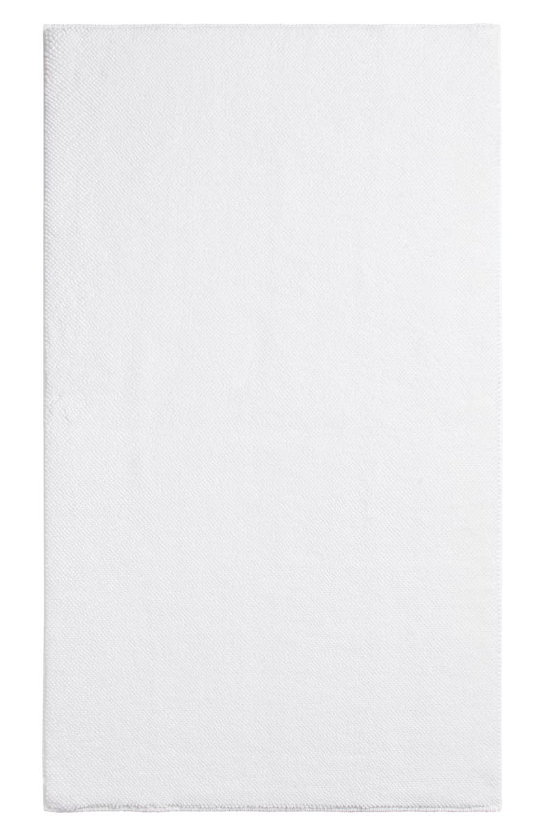 Nordstrom Luxury Woven Cotton Bath Mat, Main, color, White