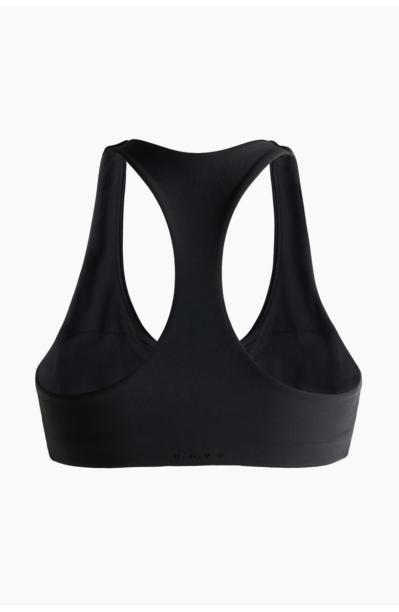 H&M Sports bikini top with lycra<sup>®</sup> xtra life, Alternate, color, Black