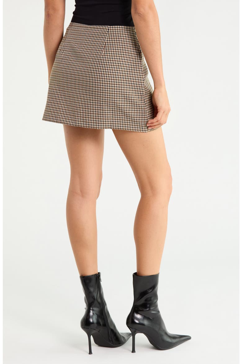 Plaid Miniskort, Alternate, color, BROWN PLAID