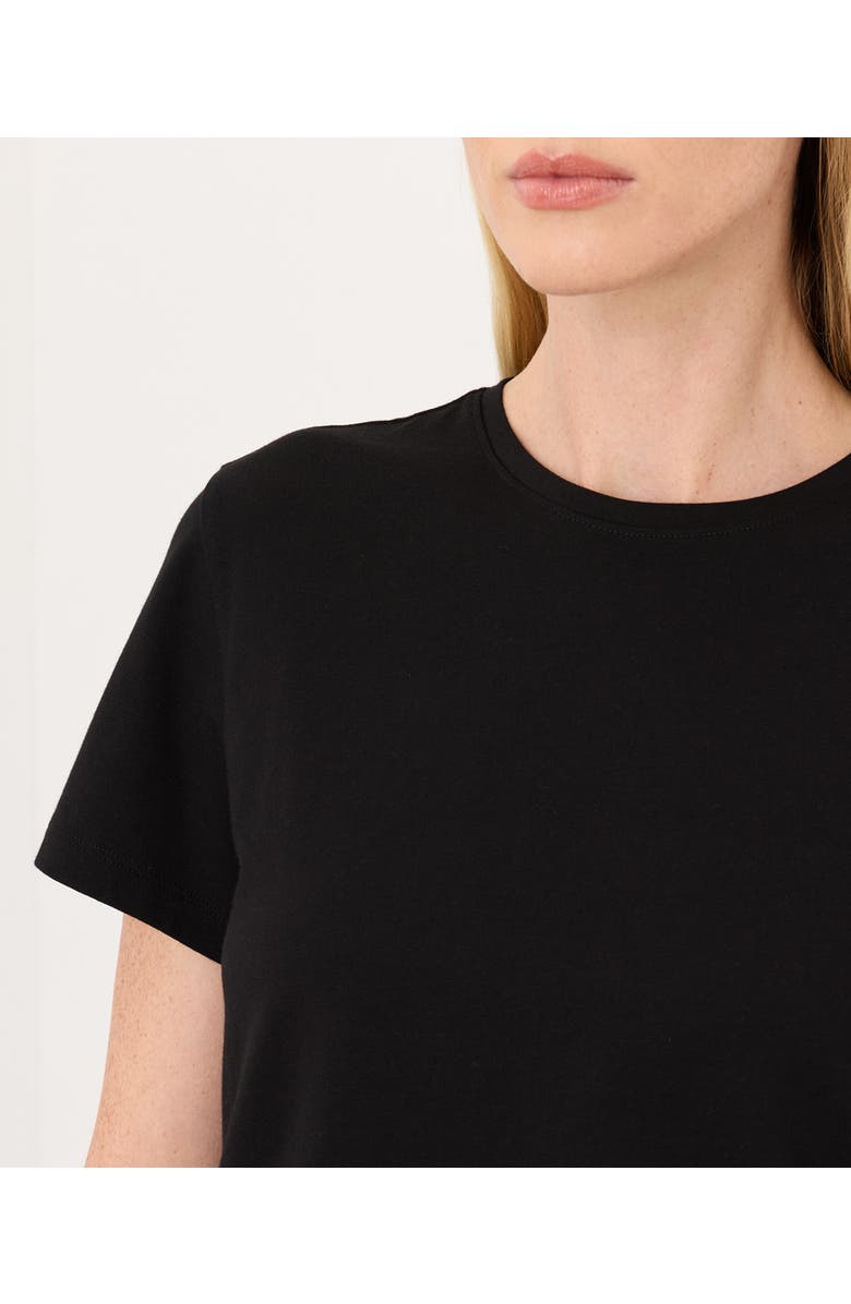 Pact Luxe Essential Crewneck Tee Made With Organic Cotton, Alternate, color, Black