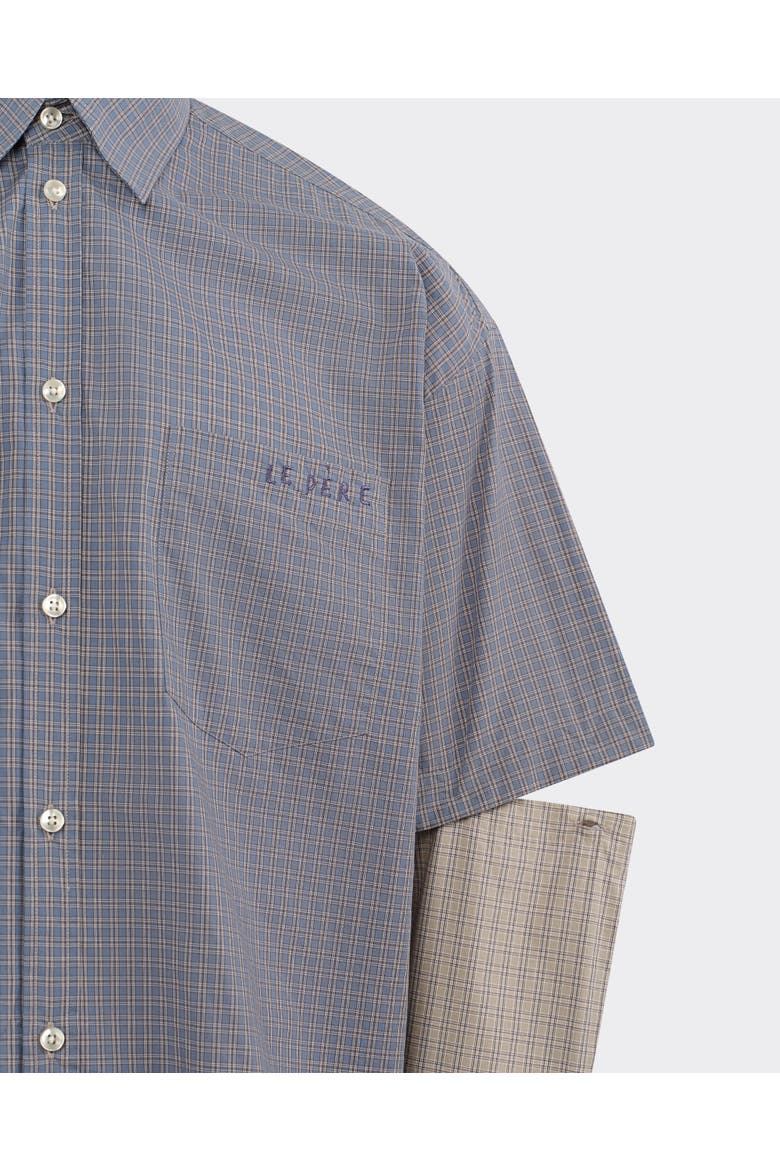 Detached Sleeve Button Down, Alternate, color, Blue Sage Combo