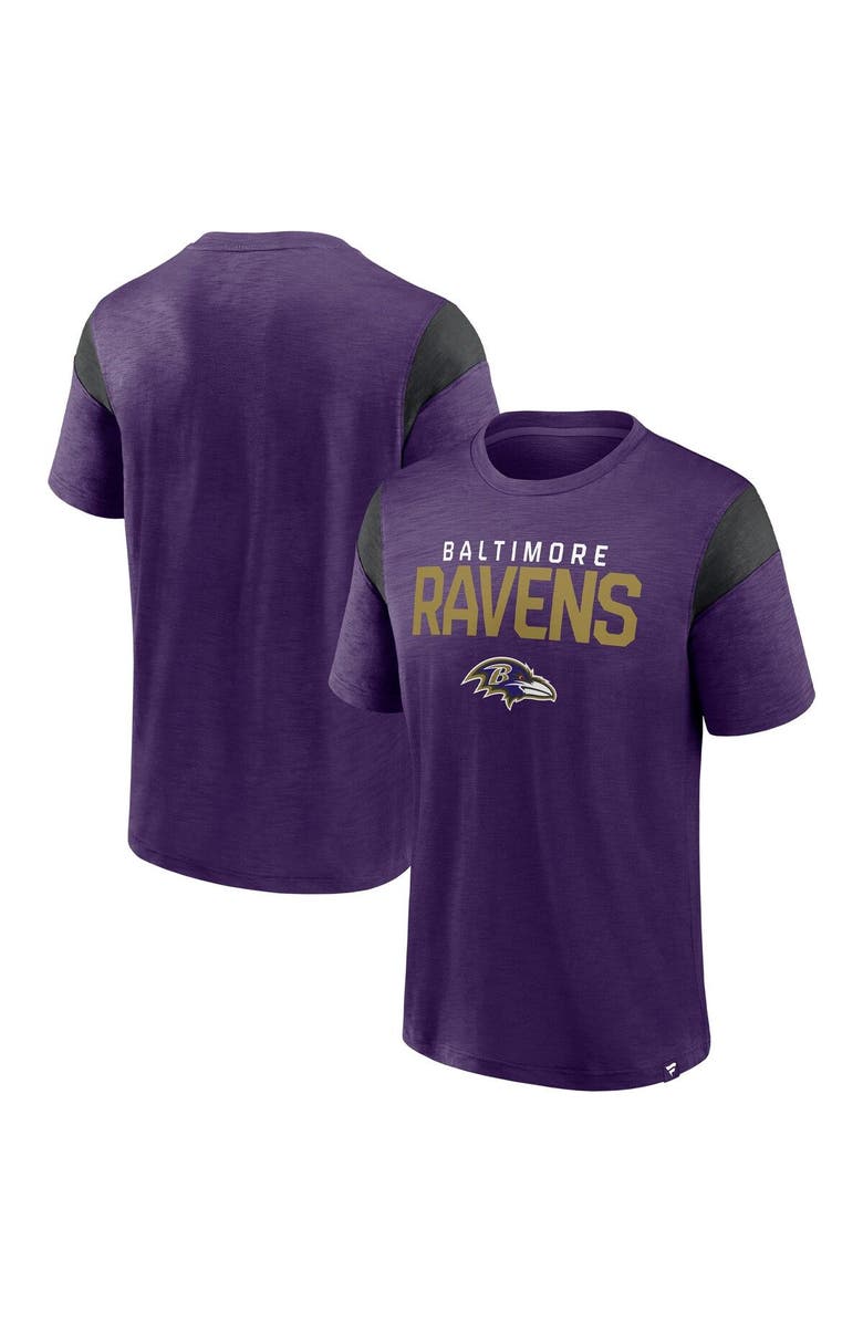 FANATICS Men's Fanatics Branded Purple Baltimore Ravens Home Stretch Team T-Shirt, Main, color, Purple