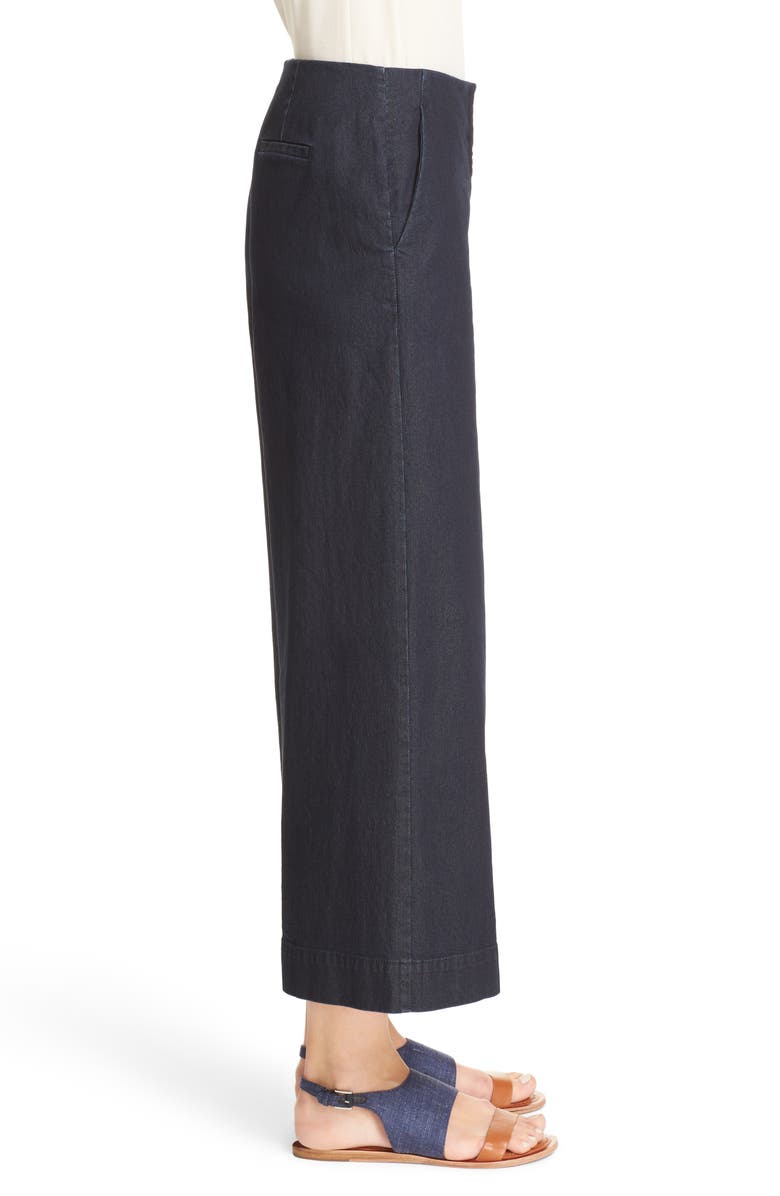 Lafayette 148 New York Morton Denim Culottes, Alternate, color, 