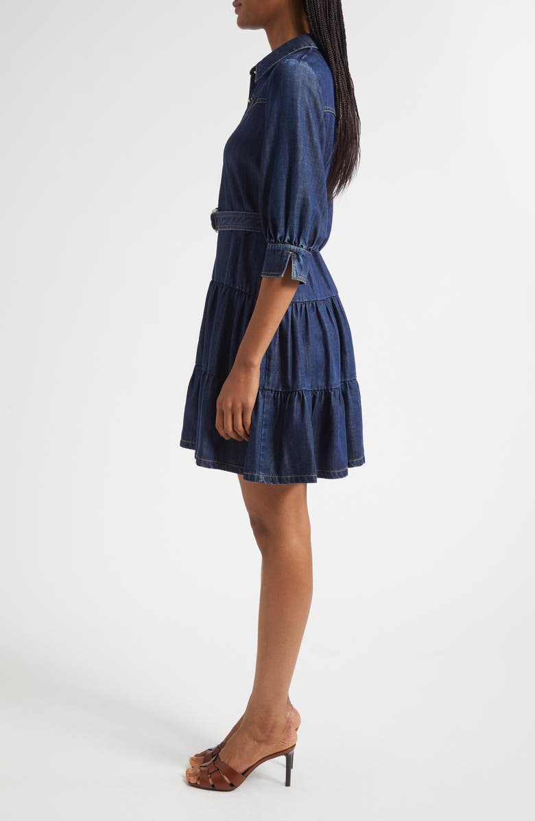 Cinq à Sept Ophelia Denim Shirtdress, Alternate, color, Mer