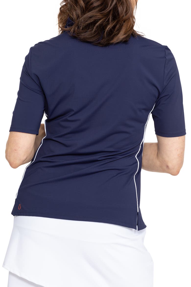 Keep It Covered Short Sleeve Golf Top, Alternate, color, NAVY