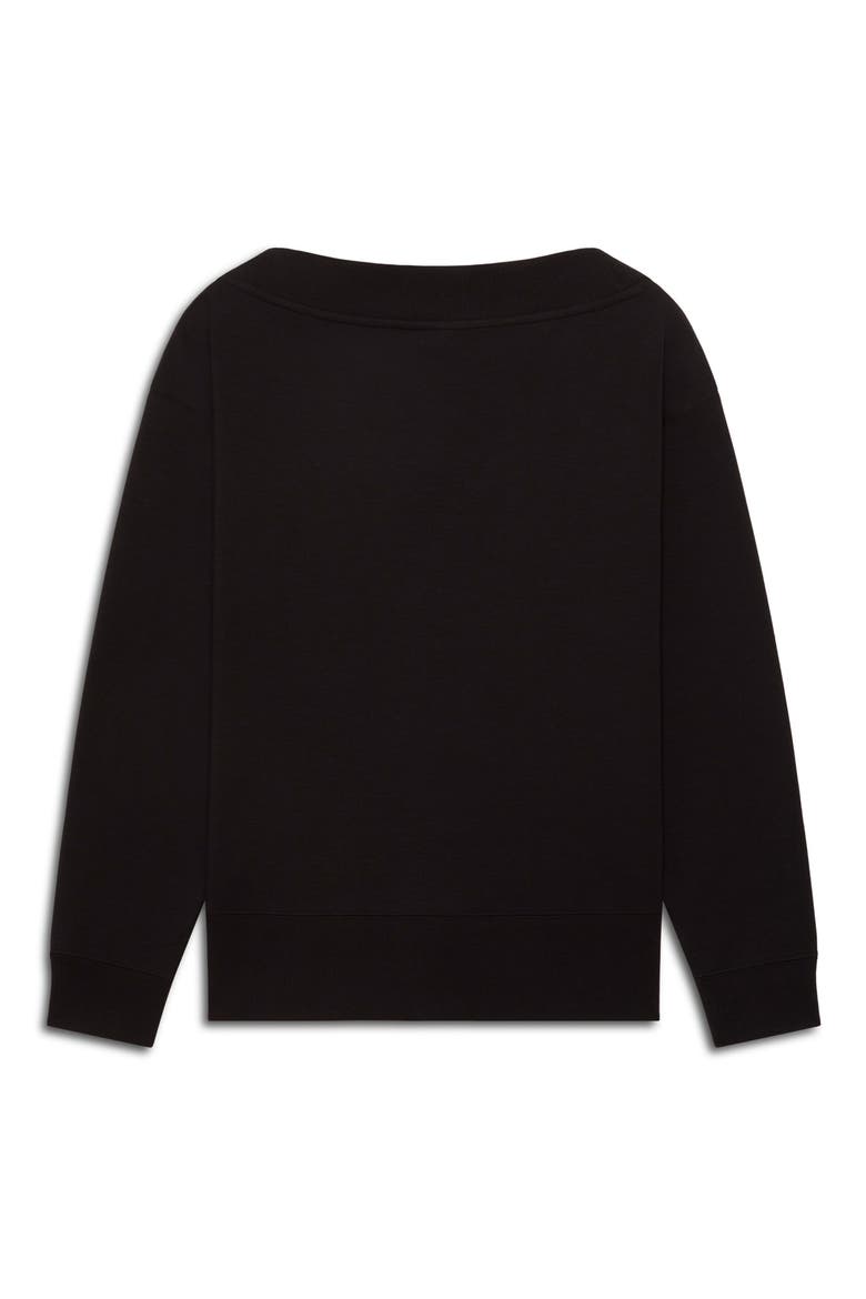 Essential V-Neck Sweatshirt, Alternate, color, PUMA BLACK
