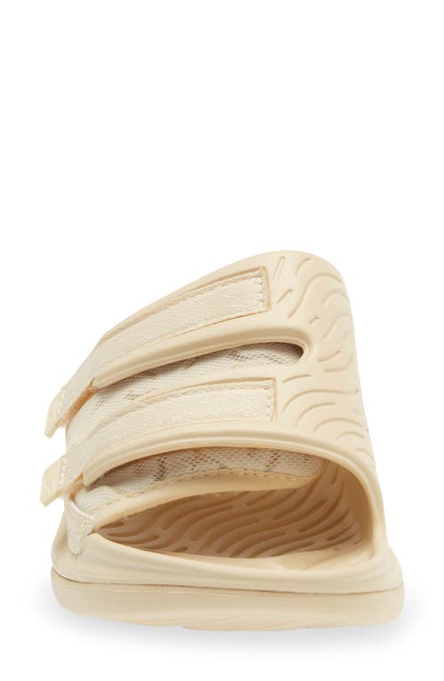 Hoka Gender Inclusive Ora Luxe Slide Sandal In Shortbread/eggnog