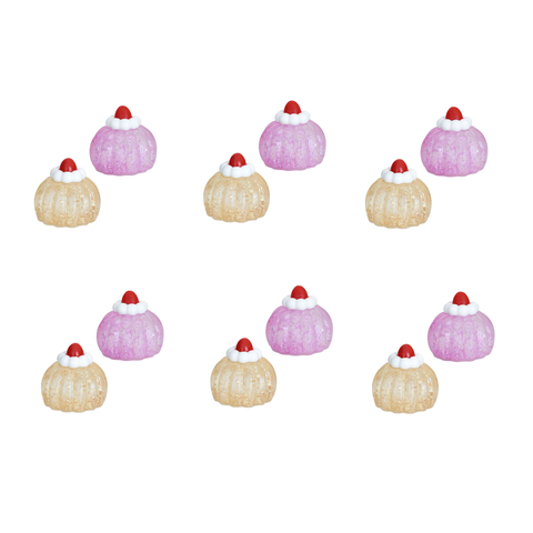 Baking Spirits Bright Christmas Tea Cake Squeeze Toy Stocking Stuffers - Case Pack of 12