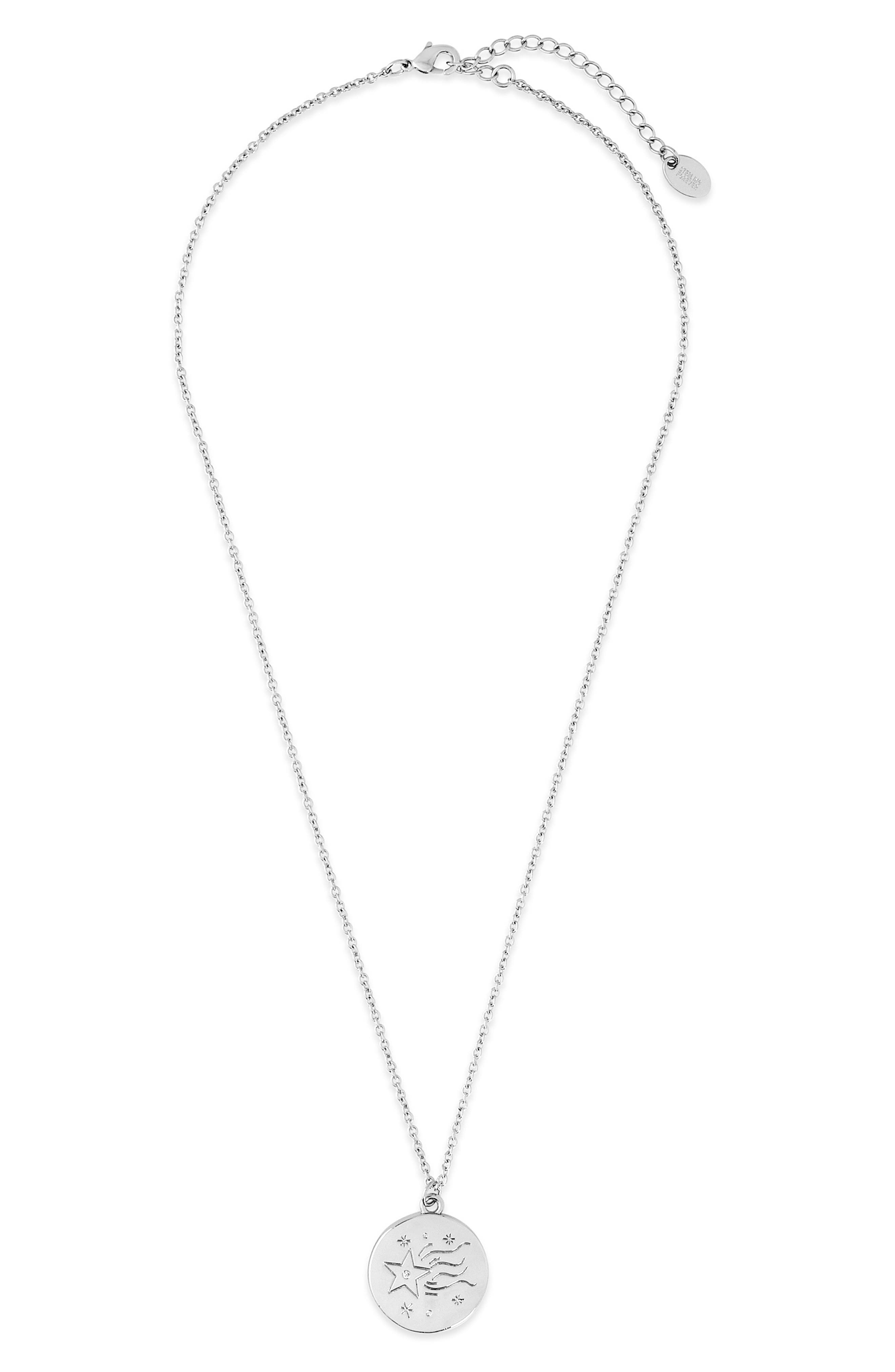 Sterling Forever Shooting Star Pendant Necklace