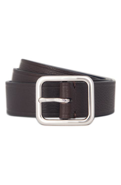 Pebbled Leather Belt