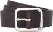 Vince Pebbled Leather Belt