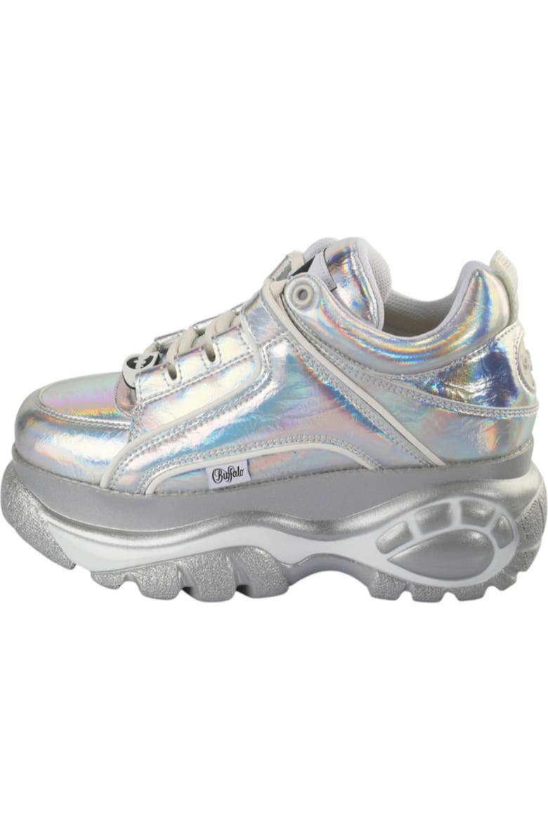 Buffalo Boots Classic Low Sneaker, Main, color, Silver Holo