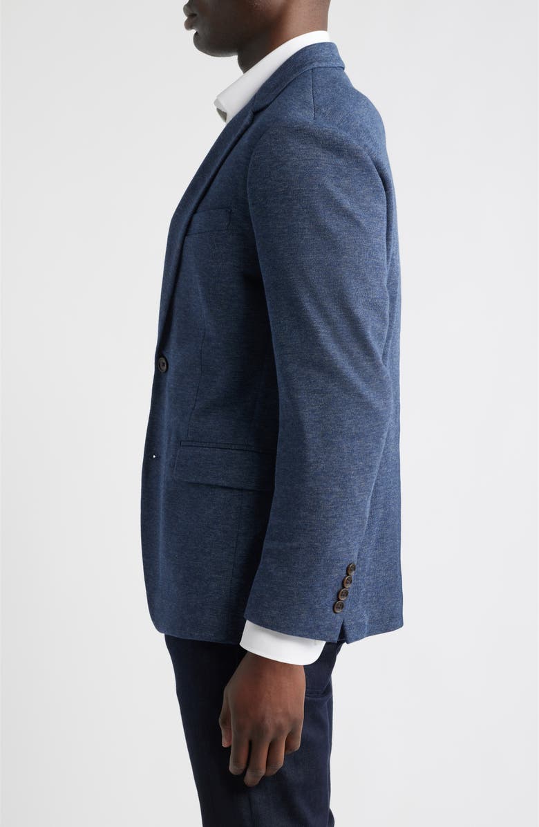 Bonobos Jetsetter Trim Fit Stretch Wool Sport Coat, Alternate, color, Navy With Flaps