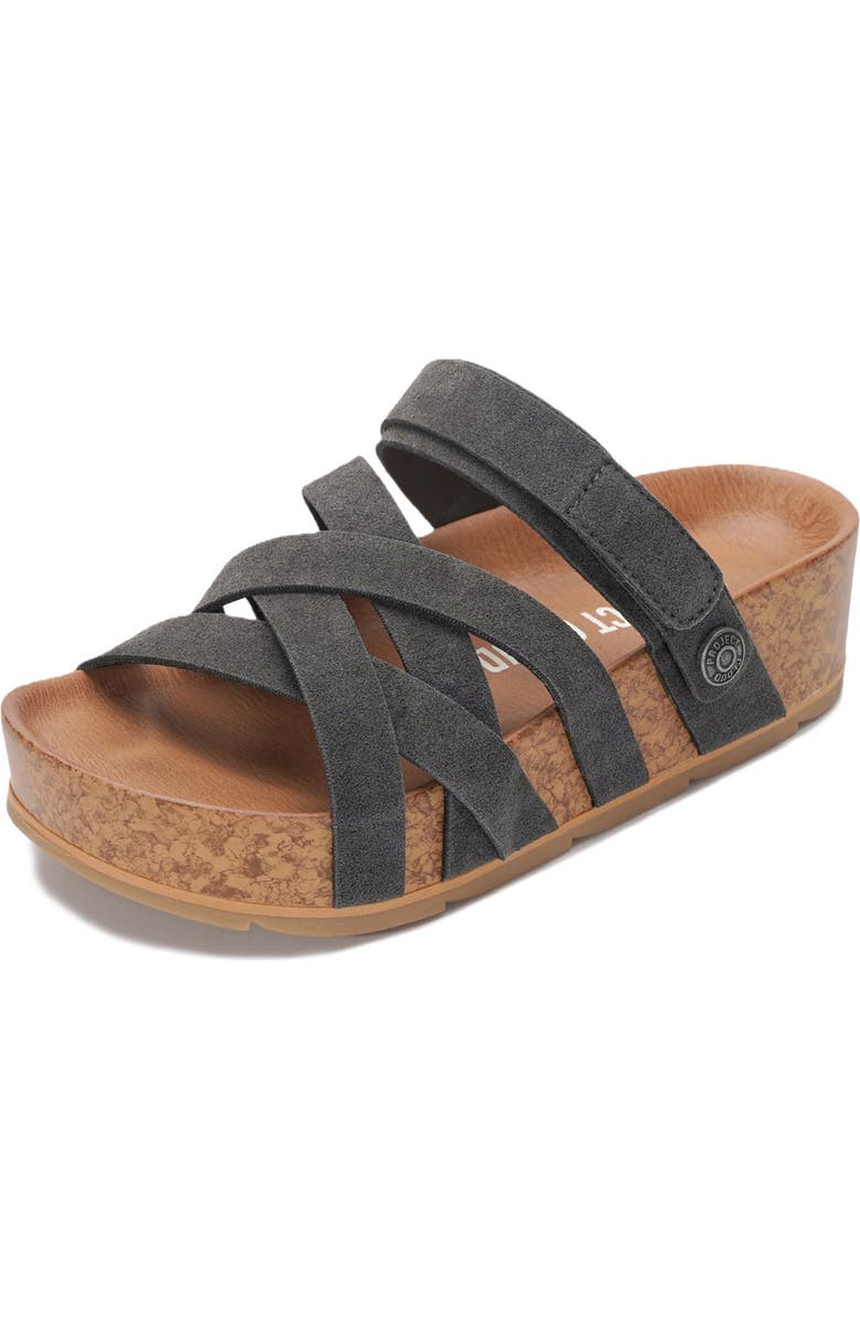 Project Cloud Patient Platform Slide Sandal, Main, color, Charcoal Suede