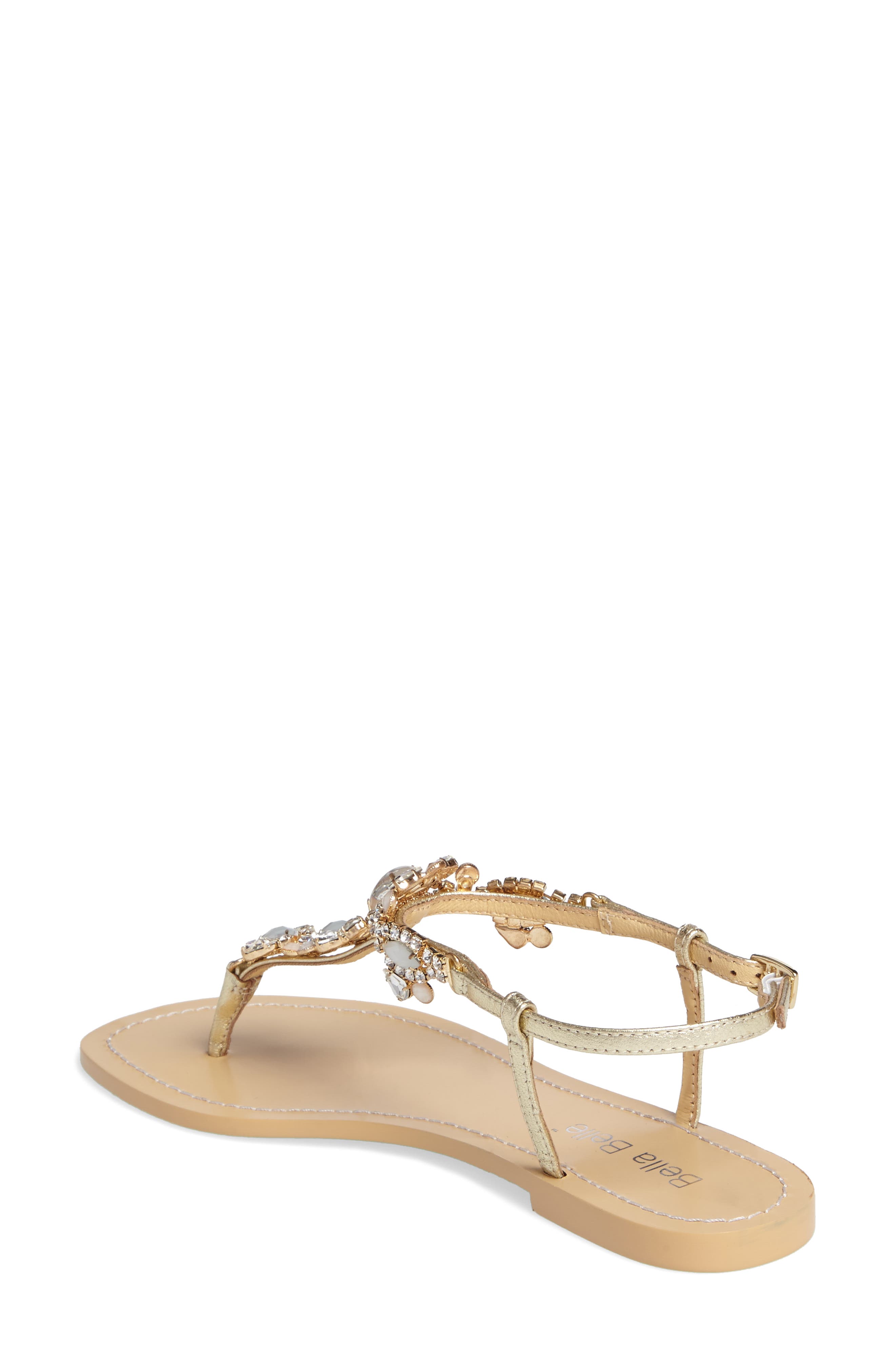 Bella Belle Luna Embellished T-Strap Sandal, Alternate, color, 