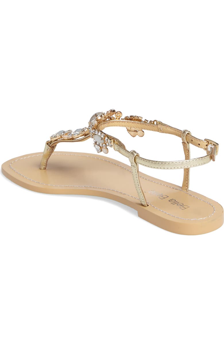 Bella Belle Luna Embellished T-Strap Sandal, Alternate, color,