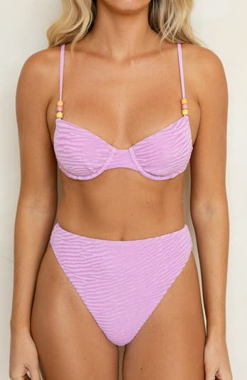 Seashore High Waist Cheeky Bikini Bottom