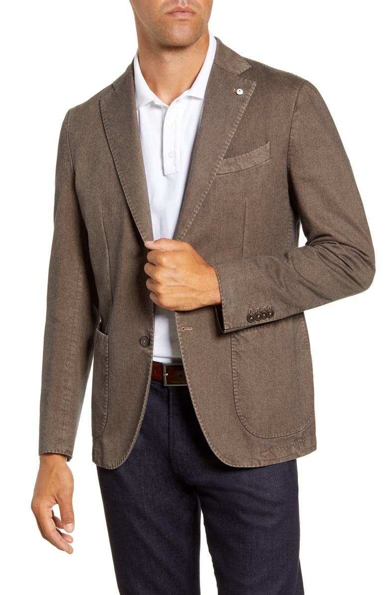 L.B.M. 1911 Trim Fit Twill Cotton Sport Coat, Main, color, 