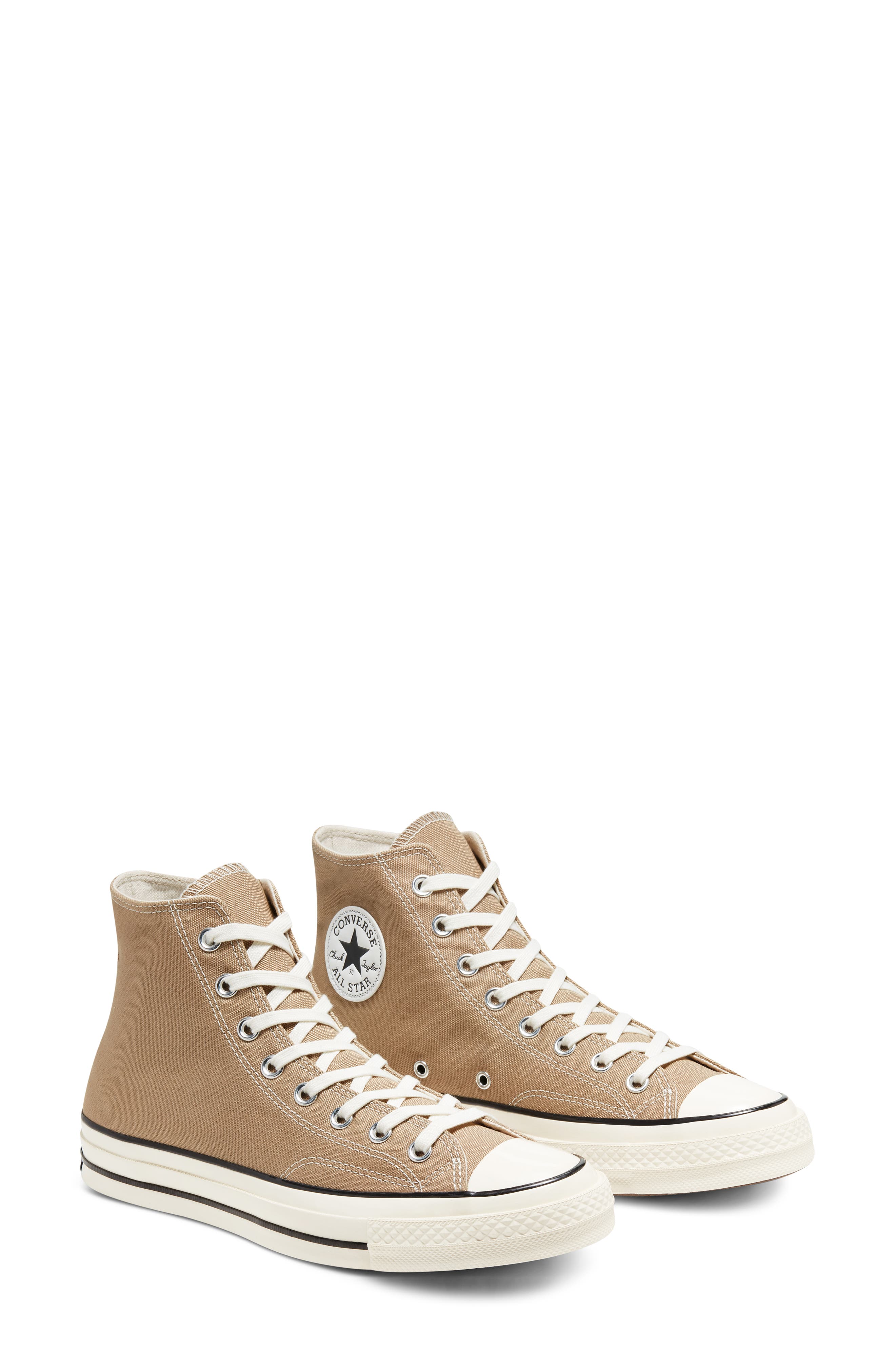 Chuck 70 High Top Sneaker, Main, color, NOMAD KHAKI/ BLACK/ EGRET
