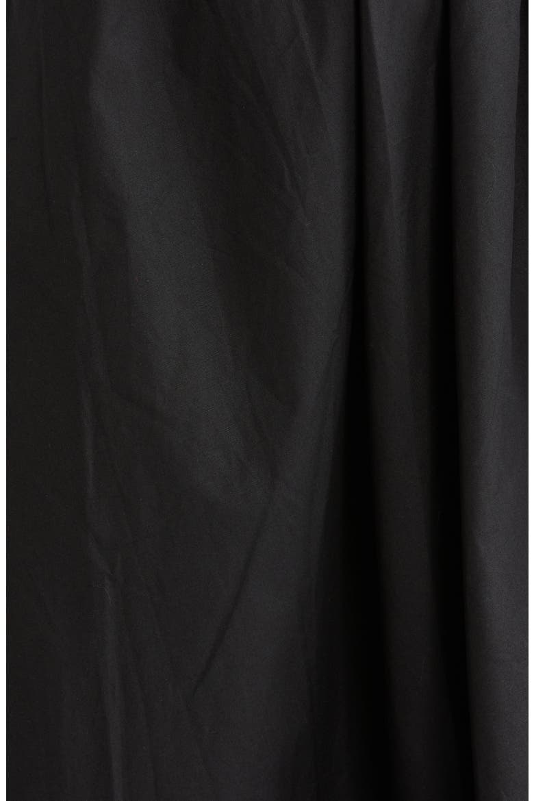Belen Ruched Asymmetric Maxi Skirt, Alternate, color, BLACK