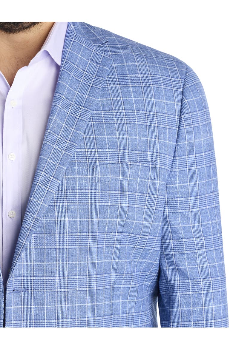 Big & Tall Glen Plaid Sport Coat, Alternate, color, BLUE