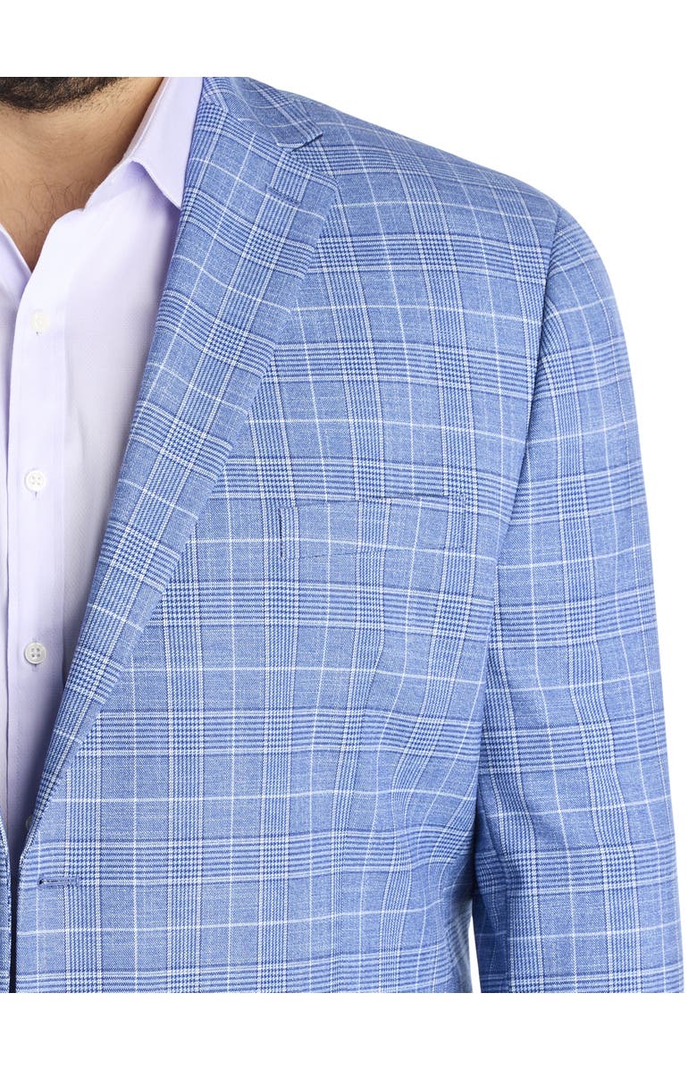 Michael Kors Big & Tall Glen Plaid Sport Coat, Alternate, color, Blue