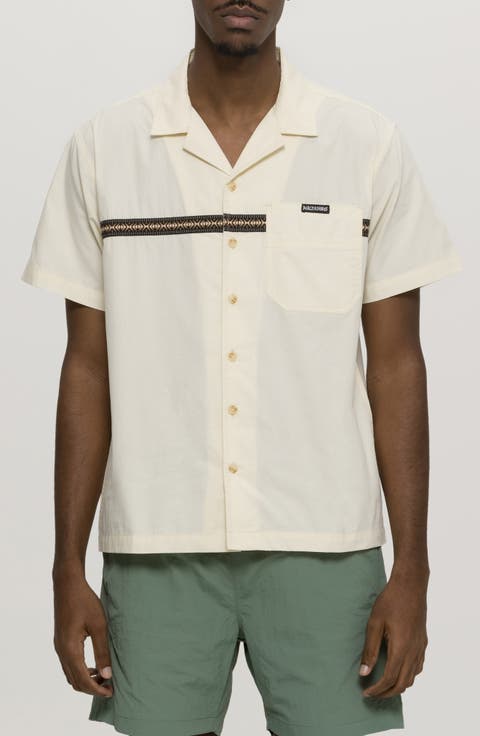 Elements Jacquard Tape Cotton Camp Shirt