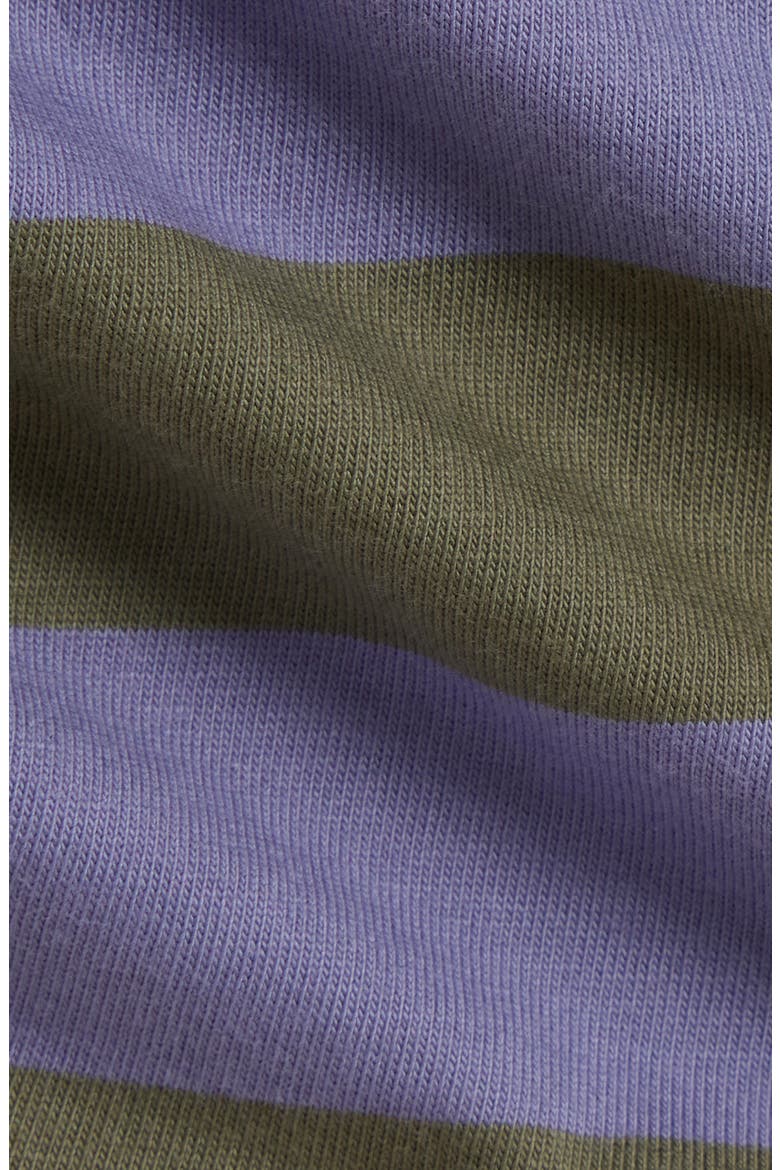 Kids' Striped Cotton Rugby Dress with Bloomers, Alternate, color, SUMMER PURPLE MULTI