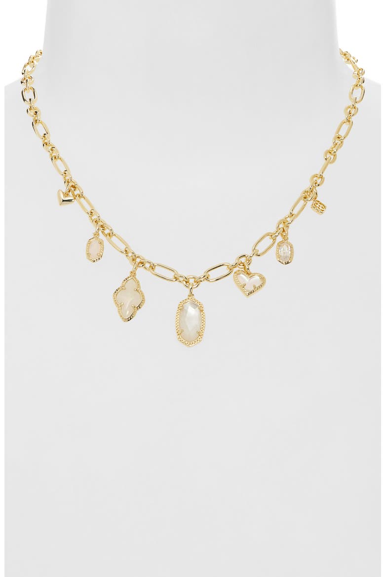 Icon Charm Necklace, Alternate, color, GOLD NEUTRAL MIX